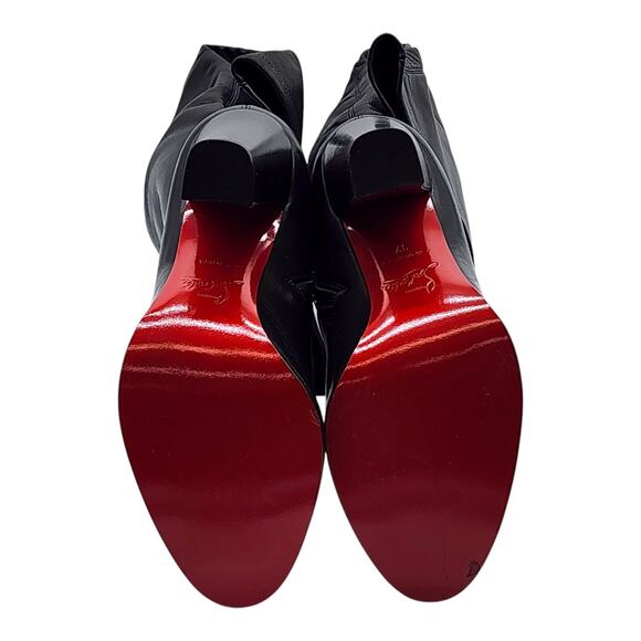 Christian Louboutin Kiss Me Gena Leather Over the Knee Boots EU 37 US 6.5 $1795 - Picture 7 of 9